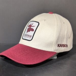 Karbon, Moosehead Lager Maroon/White Men's Advertiser's Hat,O/S.